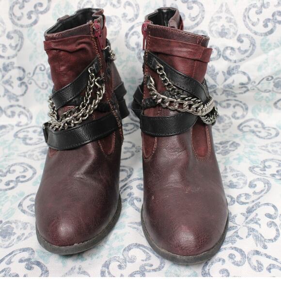 BKE Sole Petra Harness Ankle Booties Boots Womens Size‎ 8.5M - Picture 3 of 8